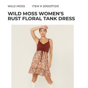 Wild Moss Western Tank Dress, Size Large
